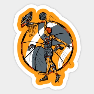 Orangrey Legendary Baller Number 8 Sticker